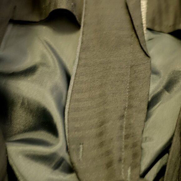 Calvin Klein Wool Gray 2 Button 2 Piece Suit 42L 36/32 High Rise Flat Front Part - Picture 16 of 16